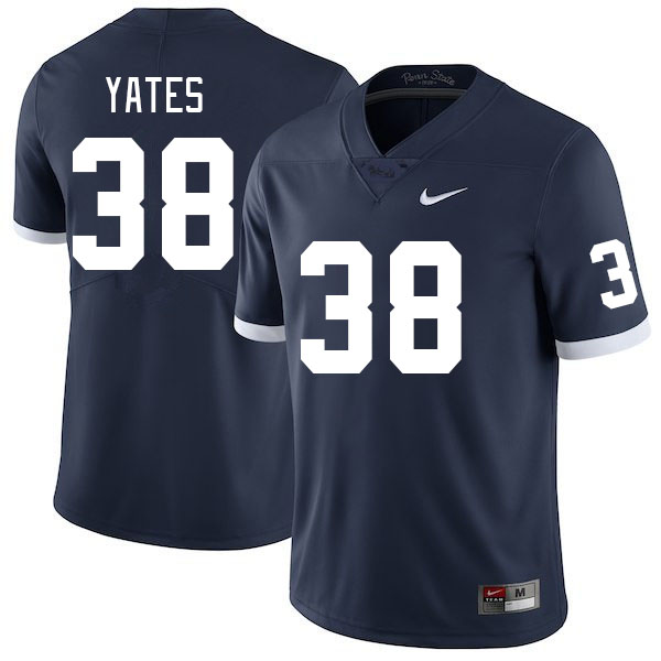 Men #38 Winston Yates Penn State Nittany Lions College Football Jerseys Stitched Sale-Retro